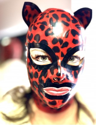  Latex Maske "Katze"